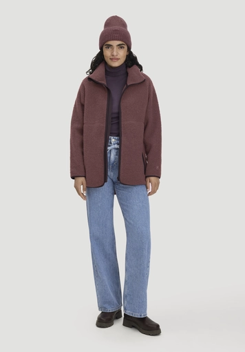Wollfleece Jacke Oversize aus reiner Bio-Merinowolle - 1