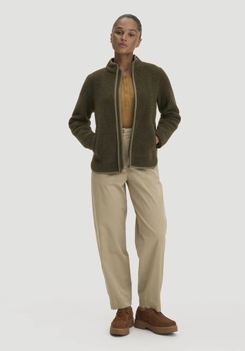 Wollfleece Jacke Regular aus reiner Bio-Merinowolle - 1