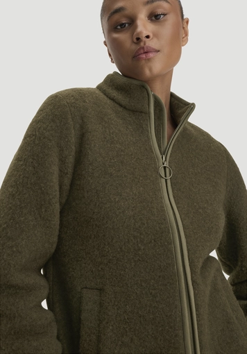 Wollfleece Jacke Regular aus reiner Bio-Merinowolle - 3