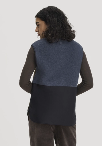 Wollfleece-Weste Patch Regular aus Bio-Merinowollewolle - 2