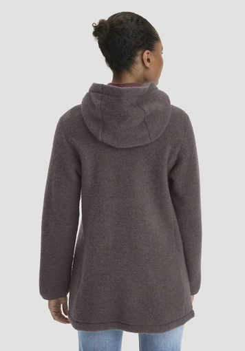 Wollfleece-Jacke mit Kapuze Regular aus reiner Bio-Merinowolle - 2
