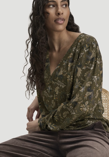 Print Bluse Relaxed aus reiner LENZING™ ECOVERO™ Viskose - 3