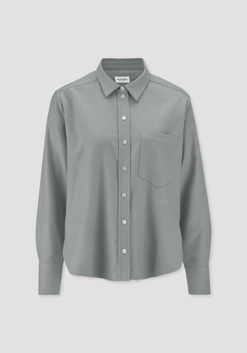 Relaxed flannel blouse made of organic cotton with TENCEL™ Lyocell Relaxed flannel blouse made of organic cotton with TENCEL™ Lyocell