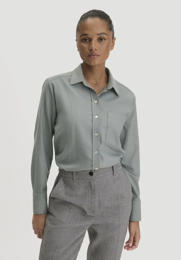 Flanell Bluse Relaxed aus Bio-Baumwolle mit TENCEL™ Lyocell - 0