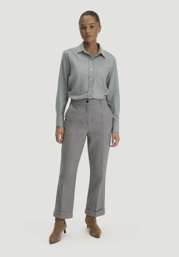Flanell Bluse Relaxed aus Bio-Baumwolle mit TENCEL™ Lyocell - 1