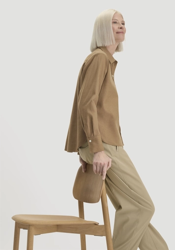 Flanell Bluse Relaxed aus Bio-Baumwolle mit TENCEL™ Lyocell - 4