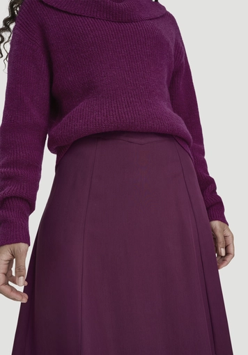 Gewebe Rock Midi aus reiner TENCEL™ Lyocell - 2