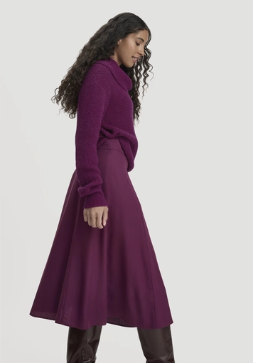 Gewebe Rock Midi aus reiner TENCEL™ Lyocell - 3