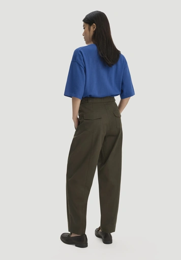 Barrel-Leg Hose Relaxed aus TENCEL™ Lyocell mit Bio-Baumwolle - 1