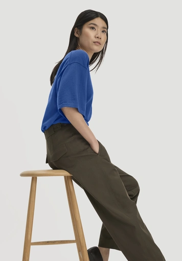 Barrel-Leg Hose Relaxed aus TENCEL™ Lyocell mit Bio-Baumwolle - 3