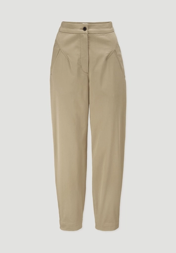Barrel-leg relaxed trousers made from TENCEL™ Lyocell with organic cotton Barrel-leg relaxed trousers made from TENCEL™ Lyocell with organic cotton
