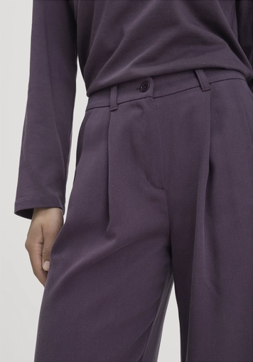 Wide leg twill trousers made from TENCEL™ Lyocell - 2
