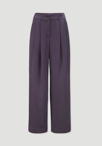 Wide leg twill trousers made from TENCEL™ Lyocell Wide leg twill trousers made from TENCEL™ Lyocell