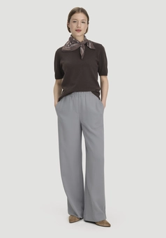 Gewebe Hose Wide Leg aus reinem TENCEL™ Lyocell