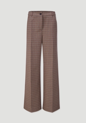 Tweed trousers, wide leg, relaxed fit, made from pure organic cotton - 4