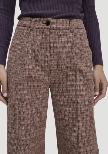 Tweed trousers, wide leg, relaxed fit, made from pure organic cotton - 2