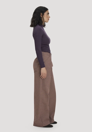 Tweed-Hose Wide Leg Relaxed aus reiner Bio-Baumwolle - 3