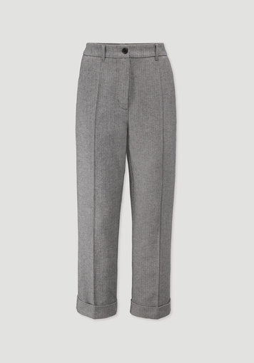 Flared leg trousers made from pure organic cotton Flared leg trousers made from pure organic cotton