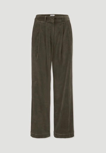 Wide-leg corduroy trousers made from organic cotton - 4