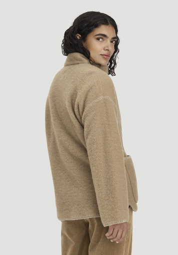Wollfleece Jacke Boho Oversize aus reiner Bio-Merinowolle - 2