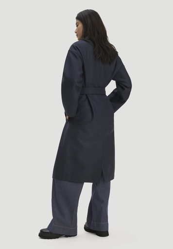 Coat Boiled Wool Oversized made from pure organic virgin wool - 1