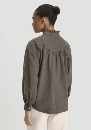 Cord-Bluse Regular aus reiner Bio-Baumwolle - 2
