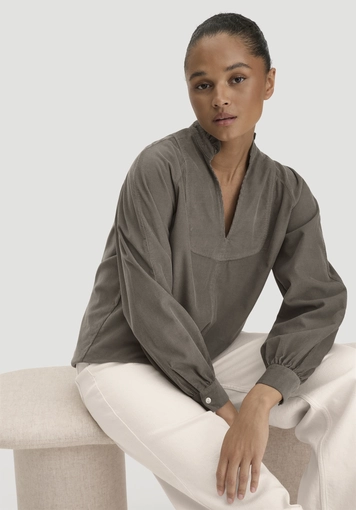 Cord-Bluse Regular aus reiner Bio-Baumwolle - 4