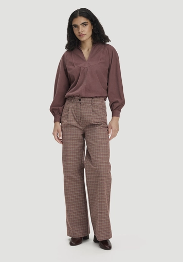 Cord-Bluse Regular aus reiner Bio-Baumwolle - 1