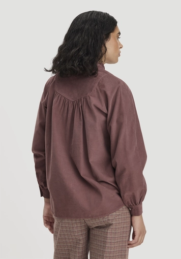 Cord-Bluse Regular aus reiner Bio-Baumwolle - 2
