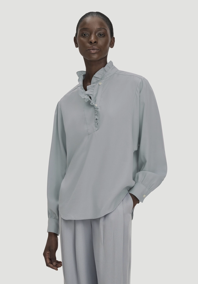 Relaxed blouse made from pure TENCEL™ Lyocell