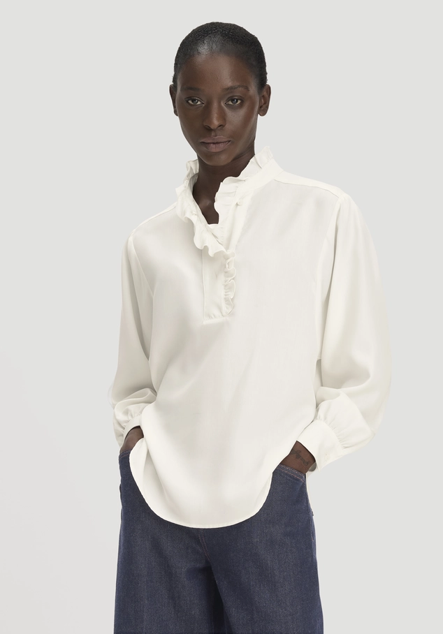 Relaxed blouse made from pure TENCEL™ Lyocell