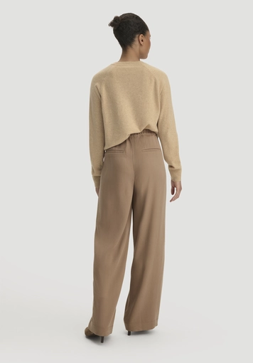 Gewebe Hose Wide Leg aus reinem TENCEL™ Lyocell - 1