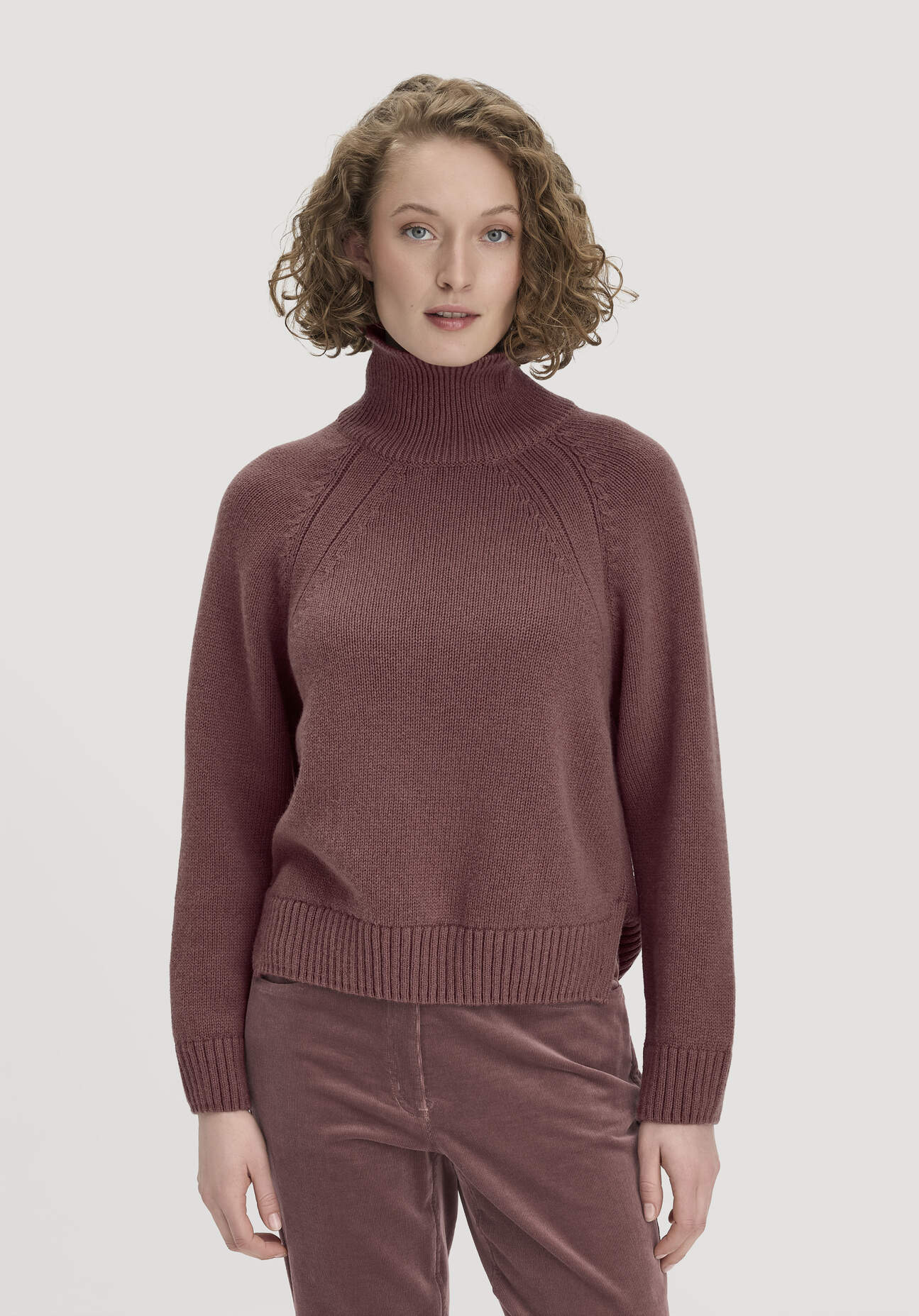 hessnatur Damen Strick Pullover Relaxed aus Bio-Merinowolle mit Bio-Baumwolle - rot - Größe XS