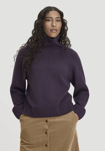 Strick Pullover Relaxed aus Bio-Merinowolle mit Bio-Baumwolle - 0