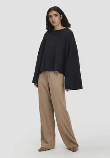 Strick Pullover Oversize aus Bio-Merinowolle mit Cashmere - 1