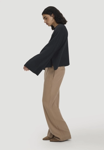 Oversized knit sweater made of organic merino wool with cashmere - 3