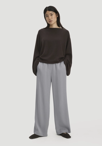 Oversized knit sweater made of organic merino wool with cashmere - 2