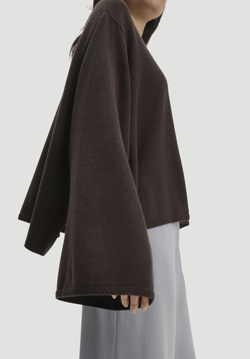 Strick Pullover Oversize aus Bio-Merinowolle mit Cashmere - 4