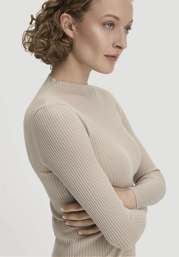 Strick Pullover Fitted aus TENCEL™ Lyocell mit Bio-Baumwolle - 3