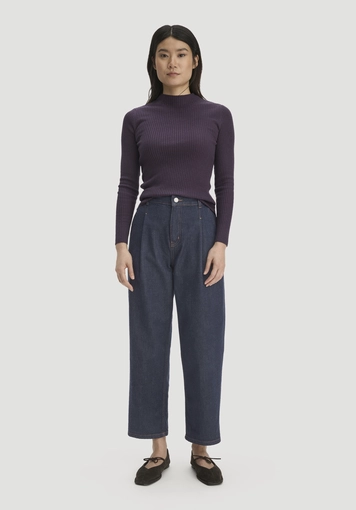 Strick Pullover Fitted aus TENCEL™ Lyocell mit Bio-Baumwolle - 1