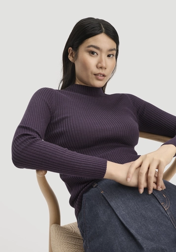 Strick Pullover Fitted aus TENCEL™ Lyocell mit Bio-Baumwolle - 3