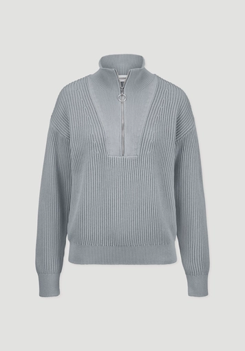 Knitted Troyer Relaxed made of pure organic cotton - 4