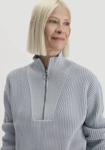 Knitted Troyer Relaxed made of pure organic cotton - 3