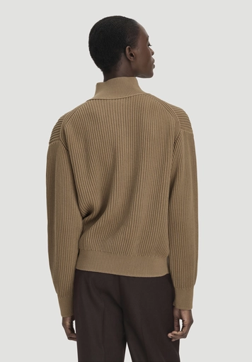 Knitted Troyer Relaxed made of pure organic cotton - 2