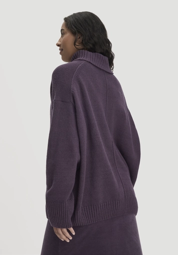 Oversized knit sweater made of organic merino wool with organic cotton - 2