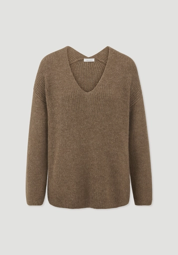 Strick Pullover Relaxed aus reinem Alpaka Strick Pullover Relaxed aus reinem Alpaka
