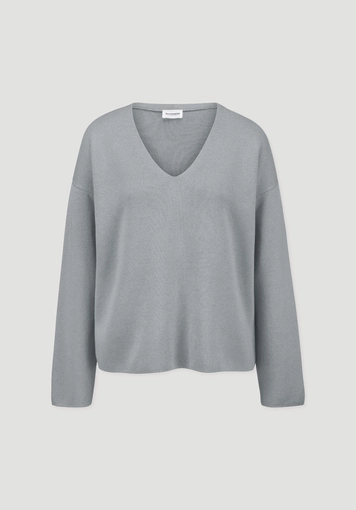 Pullover Oversize aus Bio-Baumwolle mit Schurwolle - 5