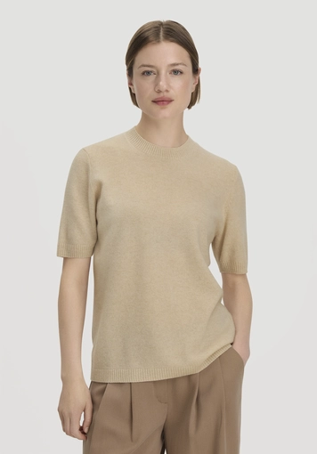 Pullover Relaxed aus Bio-Schurwolle mit Cashmere - 0