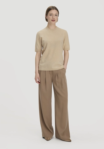 Relaxed pullover made from organic virgin wool with cashmere - 1