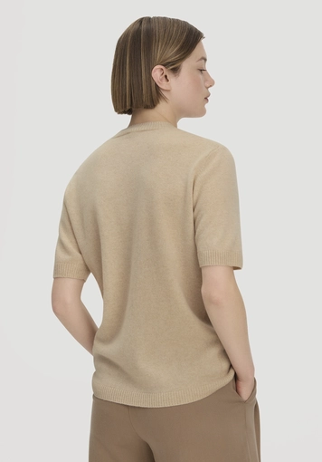 Pullover Relaxed aus Bio-Schurwolle mit Cashmere - 2